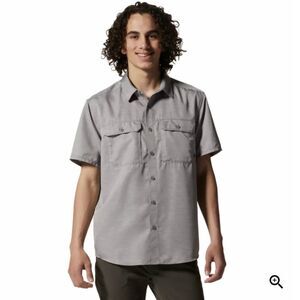 Mountain Hardwear Men's Canyon Short Sleeve Shirt Small Gray